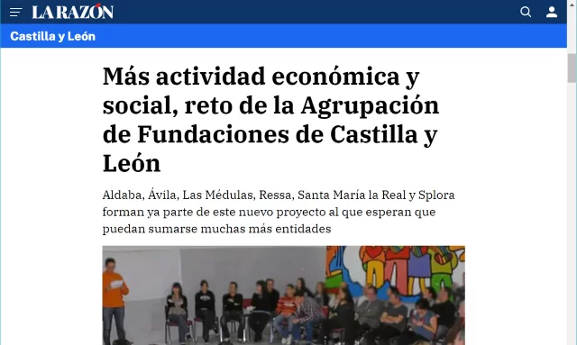 Más actividad económica y social, reto de la Agrupación de Fundaciones de Castilla y León